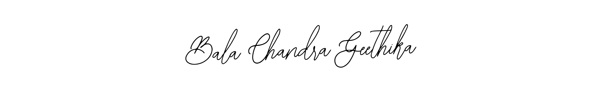 Create a beautiful signature design for name Bala Chandra Geethika. With this signature (Bearetta-2O07w) fonts, you can make a handwritten signature for free. Bala Chandra Geethika signature style 12 images and pictures png