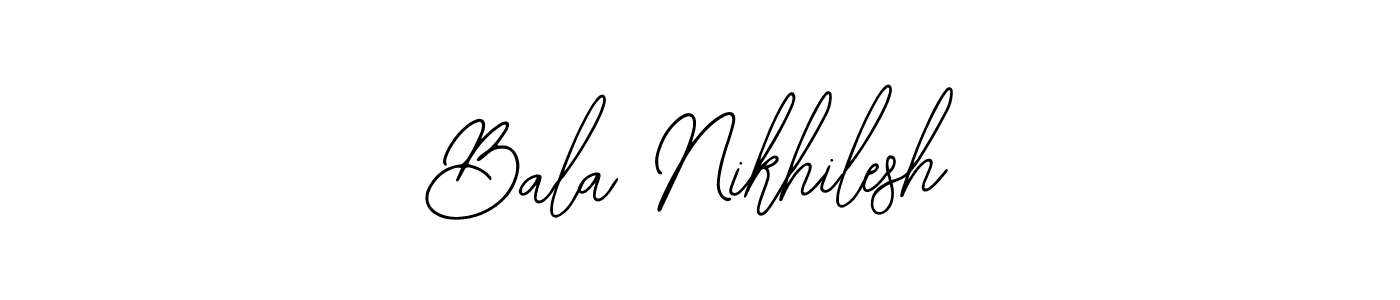 Also we have Bala Nikhilesh name is the best signature style. Create professional handwritten signature collection using Bearetta-2O07w autograph style. Bala Nikhilesh signature style 12 images and pictures png