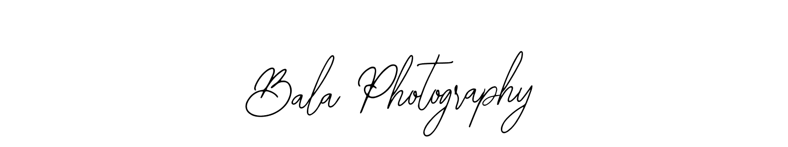 You should practise on your own different ways (Bearetta-2O07w) to write your name (Bala Photography) in signature. don't let someone else do it for you. Bala Photography signature style 12 images and pictures png