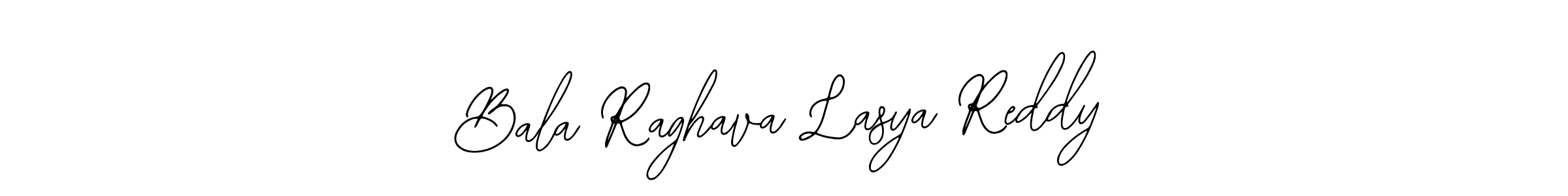 How to make Bala Raghava Lasya Reddy name signature. Use Bearetta-2O07w style for creating short signs online. This is the latest handwritten sign. Bala Raghava Lasya Reddy signature style 12 images and pictures png