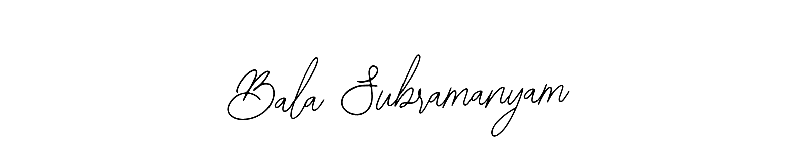 Make a beautiful signature design for name Bala Subramanyam. With this signature (Bearetta-2O07w) style, you can create a handwritten signature for free. Bala Subramanyam signature style 12 images and pictures png
