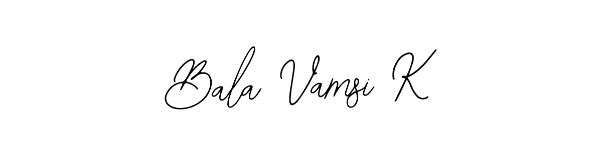 Make a beautiful signature design for name Bala Vamsi K. Use this online signature maker to create a handwritten signature for free. Bala Vamsi K signature style 12 images and pictures png