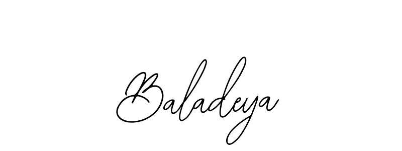 Use a signature maker to create a handwritten signature online. With this signature software, you can design (Bearetta-2O07w) your own signature for name Baladeya. Baladeya signature style 12 images and pictures png