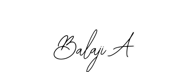 Balaji A stylish signature style. Best Handwritten Sign (Bearetta-2O07w) for my name. Handwritten Signature Collection Ideas for my name Balaji A. Balaji A signature style 12 images and pictures png