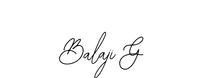 Bearetta-2O07w is a professional signature style that is perfect for those who want to add a touch of class to their signature. It is also a great choice for those who want to make their signature more unique. Get Balaji G name to fancy signature for free. Balaji G signature style 12 images and pictures png