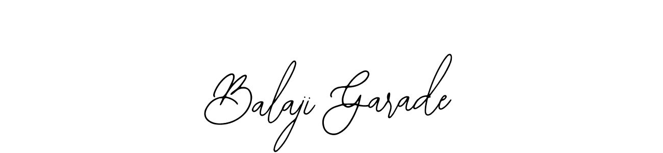 How to make Balaji Garade name signature. Use Bearetta-2O07w style for creating short signs online. This is the latest handwritten sign. Balaji Garade signature style 12 images and pictures png