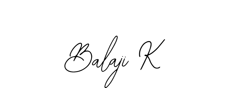 Also You can easily find your signature by using the search form. We will create Balaji K name handwritten signature images for you free of cost using Bearetta-2O07w sign style. Balaji K signature style 12 images and pictures png
