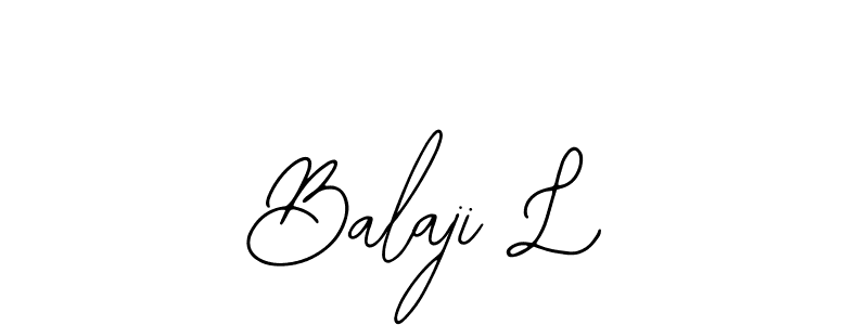 Make a beautiful signature design for name Balaji L. Use this online signature maker to create a handwritten signature for free. Balaji L signature style 12 images and pictures png