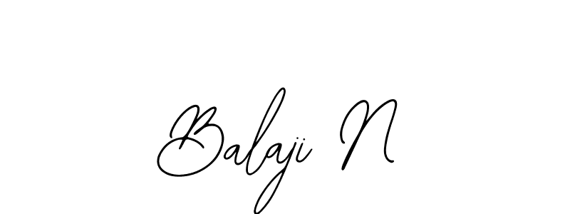 You should practise on your own different ways (Bearetta-2O07w) to write your name (Balaji N) in signature. don't let someone else do it for you. Balaji N signature style 12 images and pictures png