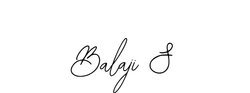 The best way (Bearetta-2O07w) to make a short signature is to pick only two or three words in your name. The name Balaji S include a total of six letters. For converting this name. Balaji S signature style 12 images and pictures png