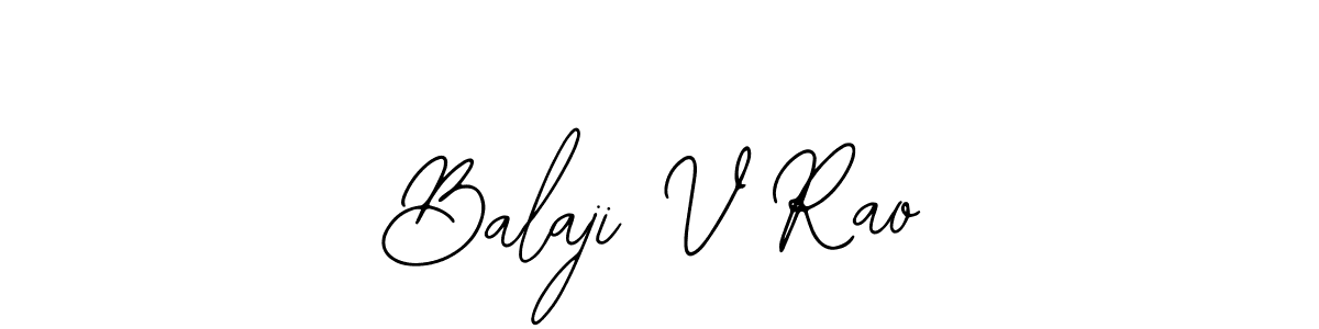 if you are searching for the best signature style for your name Balaji V Rao. so please give up your signature search. here we have designed multiple signature styles  using Bearetta-2O07w. Balaji V Rao signature style 12 images and pictures png
