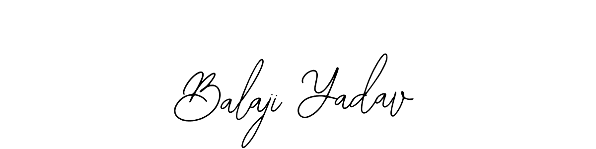 Bearetta-2O07w is a professional signature style that is perfect for those who want to add a touch of class to their signature. It is also a great choice for those who want to make their signature more unique. Get Balaji Yadav name to fancy signature for free. Balaji Yadav signature style 12 images and pictures png