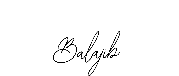 You should practise on your own different ways (Bearetta-2O07w) to write your name (Balajib) in signature. don't let someone else do it for you. Balajib signature style 12 images and pictures png