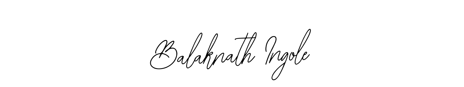 Use a signature maker to create a handwritten signature online. With this signature software, you can design (Bearetta-2O07w) your own signature for name Balaknath Ingole. Balaknath Ingole signature style 12 images and pictures png