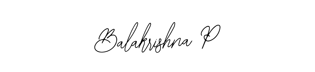 if you are searching for the best signature style for your name Balakrishna P. so please give up your signature search. here we have designed multiple signature styles  using Bearetta-2O07w. Balakrishna P signature style 12 images and pictures png