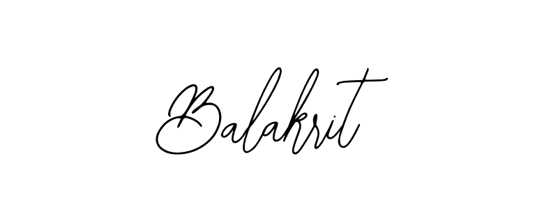 How to make Balakrit name signature. Use Bearetta-2O07w style for creating short signs online. This is the latest handwritten sign. Balakrit signature style 12 images and pictures png