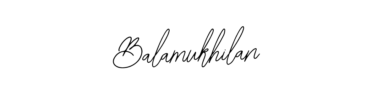 Design your own signature with our free online signature maker. With this signature software, you can create a handwritten (Bearetta-2O07w) signature for name Balamukhilan. Balamukhilan signature style 12 images and pictures png