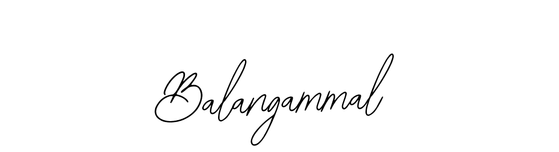 How to make Balangammal name signature. Use Bearetta-2O07w style for creating short signs online. This is the latest handwritten sign. Balangammal signature style 12 images and pictures png