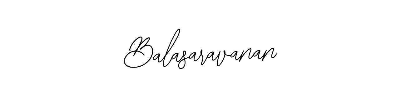 How to make Balasaravanan name signature. Use Bearetta-2O07w style for creating short signs online. This is the latest handwritten sign. Balasaravanan signature style 12 images and pictures png