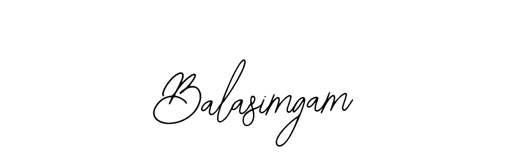 Make a beautiful signature design for name Balasimgam. With this signature (Bearetta-2O07w) style, you can create a handwritten signature for free. Balasimgam signature style 12 images and pictures png
