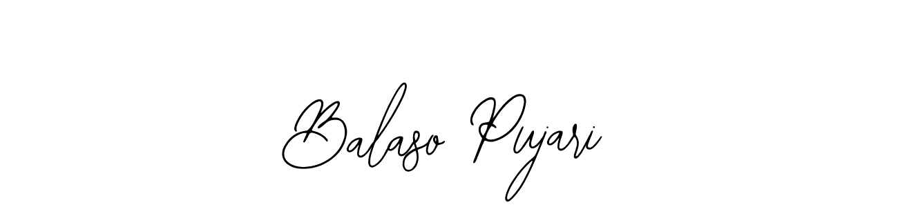 Design your own signature with our free online signature maker. With this signature software, you can create a handwritten (Bearetta-2O07w) signature for name Balaso Pujari. Balaso Pujari signature style 12 images and pictures png