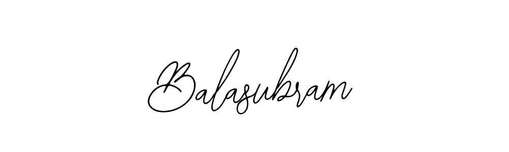 Make a beautiful signature design for name Balasubram. With this signature (Bearetta-2O07w) style, you can create a handwritten signature for free. Balasubram signature style 12 images and pictures png
