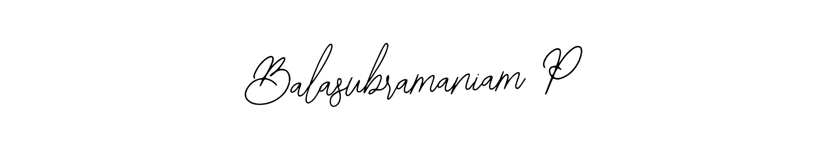 Also You can easily find your signature by using the search form. We will create Balasubramaniam P name handwritten signature images for you free of cost using Bearetta-2O07w sign style. Balasubramaniam P signature style 12 images and pictures png