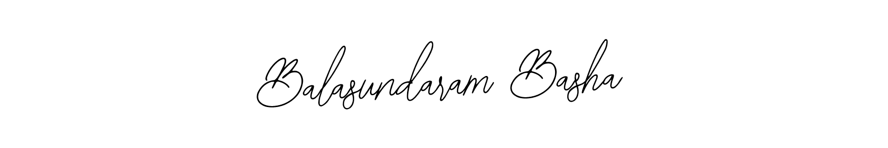 How to make Balasundaram Basha name signature. Use Bearetta-2O07w style for creating short signs online. This is the latest handwritten sign. Balasundaram Basha signature style 12 images and pictures png