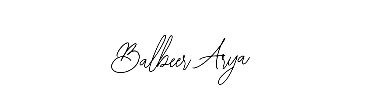 Design your own signature with our free online signature maker. With this signature software, you can create a handwritten (Bearetta-2O07w) signature for name Balbeer Arya. Balbeer Arya signature style 12 images and pictures png