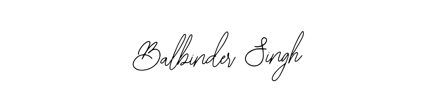 How to make Balbinder Singh name signature. Use Bearetta-2O07w style for creating short signs online. This is the latest handwritten sign. Balbinder Singh signature style 12 images and pictures png