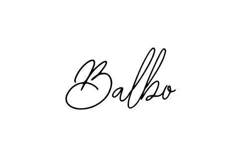 You should practise on your own different ways (Bearetta-2O07w) to write your name (Balbo) in signature. don't let someone else do it for you. Balbo signature style 12 images and pictures png