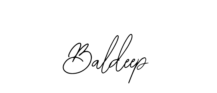 Use a signature maker to create a handwritten signature online. With this signature software, you can design (Bearetta-2O07w) your own signature for name Baldeep. Baldeep signature style 12 images and pictures png