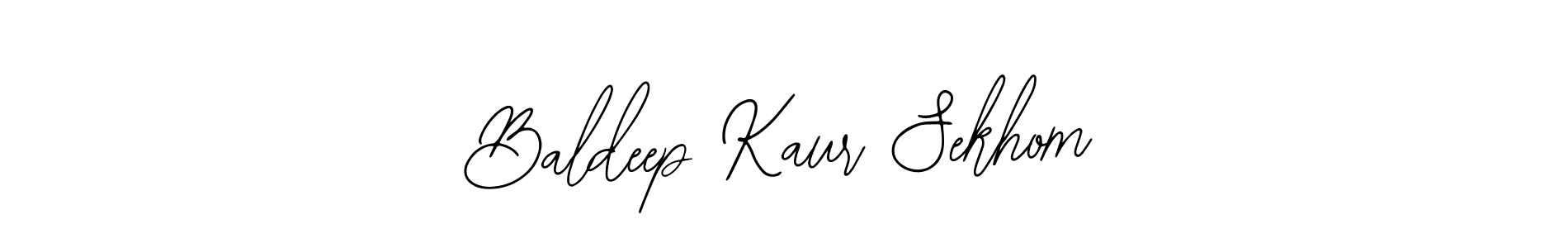 How to make Baldeep Kaur Sekhom signature? Bearetta-2O07w is a professional autograph style. Create handwritten signature for Baldeep Kaur Sekhom name. Baldeep Kaur Sekhom signature style 12 images and pictures png