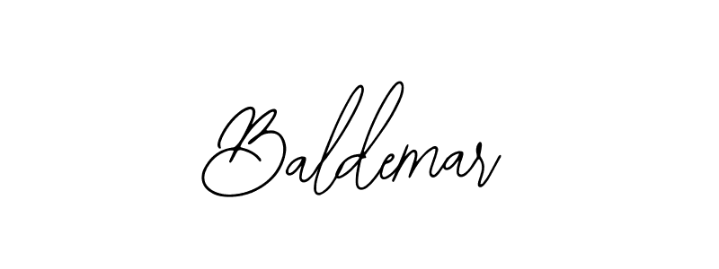 How to make Baldemar name signature. Use Bearetta-2O07w style for creating short signs online. This is the latest handwritten sign. Baldemar signature style 12 images and pictures png