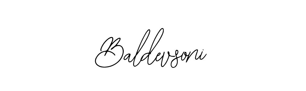 It looks lik you need a new signature style for name Baldevsoni. Design unique handwritten (Bearetta-2O07w) signature with our free signature maker in just a few clicks. Baldevsoni signature style 12 images and pictures png