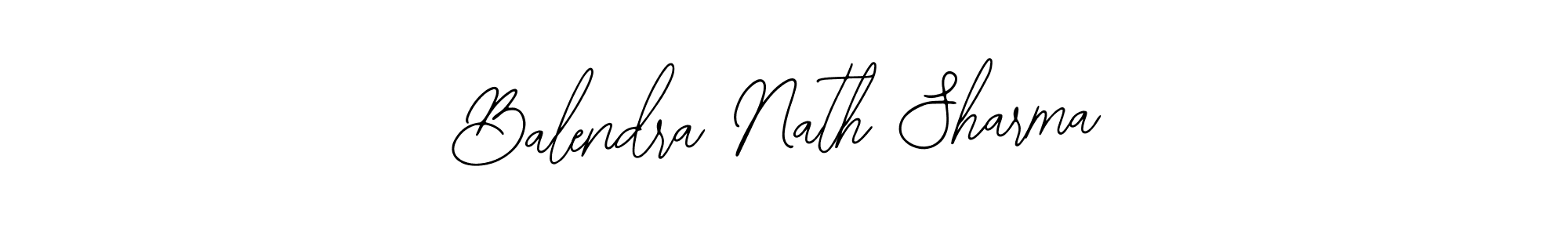 How to make Balendra Nath Sharma name signature. Use Bearetta-2O07w style for creating short signs online. This is the latest handwritten sign. Balendra Nath Sharma signature style 12 images and pictures png