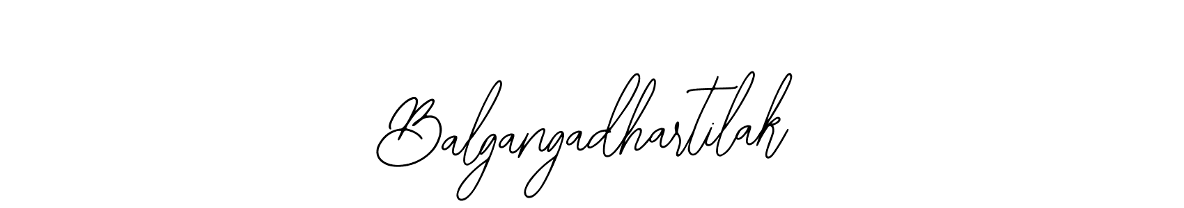 How to make Balgangadhartilak name signature. Use Bearetta-2O07w style for creating short signs online. This is the latest handwritten sign. Balgangadhartilak signature style 12 images and pictures png