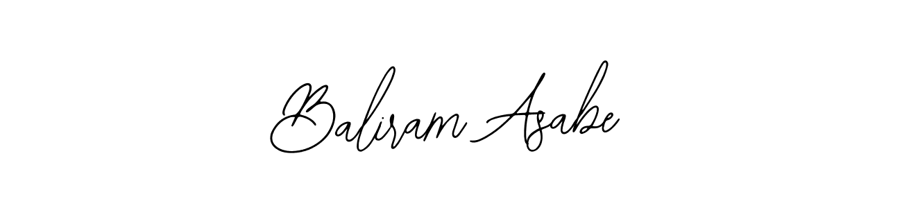 if you are searching for the best signature style for your name Baliram Asabe. so please give up your signature search. here we have designed multiple signature styles  using Bearetta-2O07w. Baliram Asabe signature style 12 images and pictures png