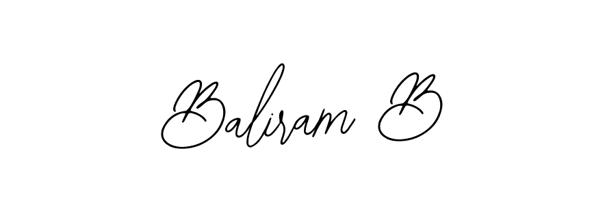 How to make Baliram B signature? Bearetta-2O07w is a professional autograph style. Create handwritten signature for Baliram B name. Baliram B signature style 12 images and pictures png