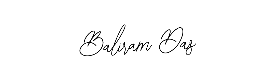 How to make Baliram Das name signature. Use Bearetta-2O07w style for creating short signs online. This is the latest handwritten sign. Baliram Das signature style 12 images and pictures png