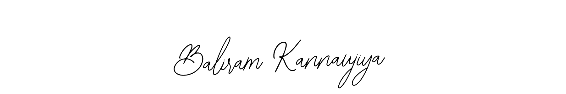 Use a signature maker to create a handwritten signature online. With this signature software, you can design (Bearetta-2O07w) your own signature for name Baliram Kannaujiya. Baliram Kannaujiya signature style 12 images and pictures png