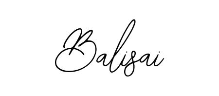 A stylish, flowing autograph style designed for name Balisai using Bearetta-2O07w typography. Perfect for digital creative projects. Balisai signature style 12 images and pictures png