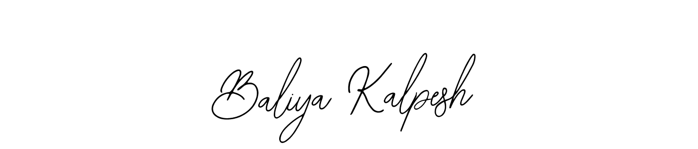 Bearetta-2O07w is a professional signature style that is perfect for those who want to add a touch of class to their signature. It is also a great choice for those who want to make their signature more unique. Get Baliya Kalpesh name to fancy signature for free. Baliya Kalpesh signature style 12 images and pictures png