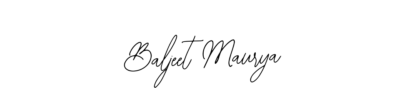 Baljeet Maurya stylish signature style. Best Handwritten Sign (Bearetta-2O07w) for my name. Handwritten Signature Collection Ideas for my name Baljeet Maurya. Baljeet Maurya signature style 12 images and pictures png