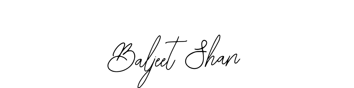 The best way (Bearetta-2O07w) to make a short signature is to pick only two or three words in your name. The name Baljeet Shan include a total of six letters. For converting this name. Baljeet Shan signature style 12 images and pictures png