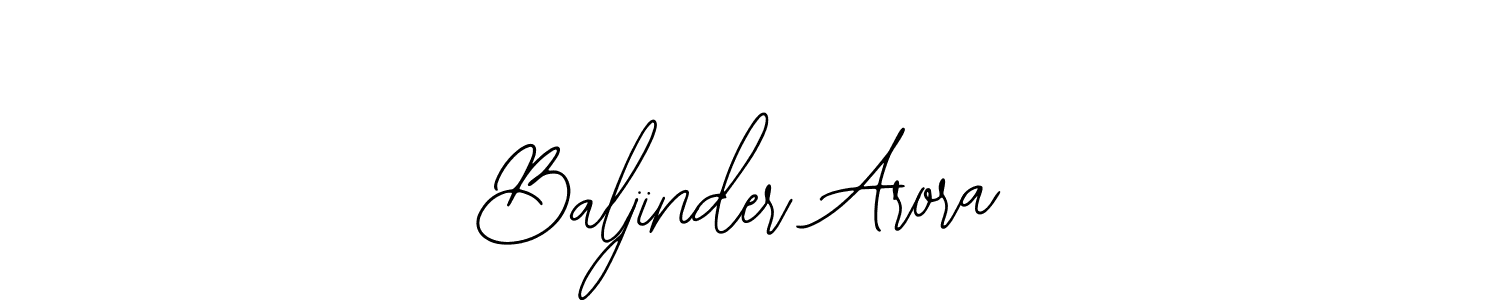It looks lik you need a new signature style for name Baljinder Arora. Design unique handwritten (Bearetta-2O07w) signature with our free signature maker in just a few clicks. Baljinder Arora signature style 12 images and pictures png