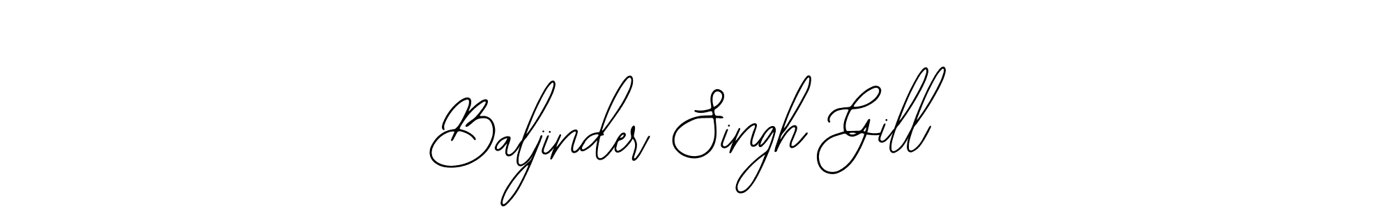 Design your own signature with our free online signature maker. With this signature software, you can create a handwritten (Bearetta-2O07w) signature for name Baljinder Singh Gill. Baljinder Singh Gill signature style 12 images and pictures png