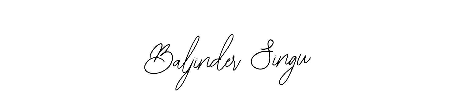 Use a signature maker to create a handwritten signature online. With this signature software, you can design (Bearetta-2O07w) your own signature for name Baljinder Singu. Baljinder Singu signature style 12 images and pictures png