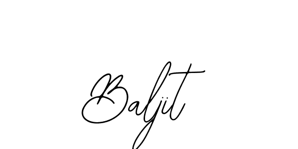 Design your own signature with our free online signature maker. With this signature software, you can create a handwritten (Bearetta-2O07w) signature for name Baljit. Baljit signature style 12 images and pictures png