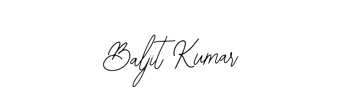 Make a beautiful signature design for name Baljit Kumar. Use this online signature maker to create a handwritten signature for free. Baljit Kumar signature style 12 images and pictures png